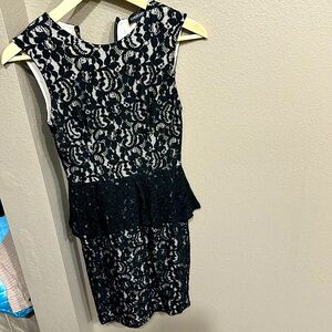 Bebe lace dress very sexy for dinner date and night out or even for work
